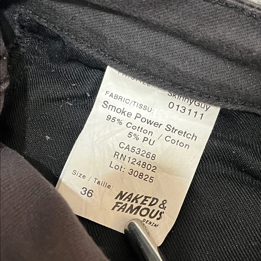 Naked & Famous Men’s ‘Skinny Guy’ Denim Jeans - Picture 7 of 7